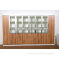 HC-M024 modern walnut color wooden cabinet with many drawer